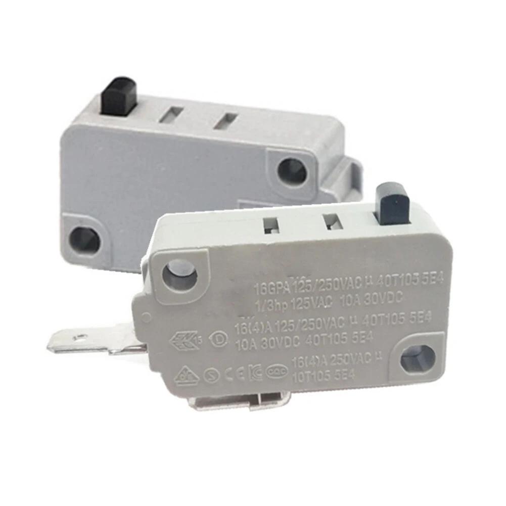 1pc KW3A Microwave Oven Travel Switch Limit Switch Kitchen Normally Closed Switch For Kitchen Appliances Accessories