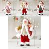 Cute Santa Claus Ornament With Musical Instruments Christmas Decoration Props For Holiday Decor And Window Display