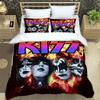 KISS Rock Band Bedding Set,Single Twin Full Queen King Size,KISS Music Bed Set Kid Bedroom Bedding Sets