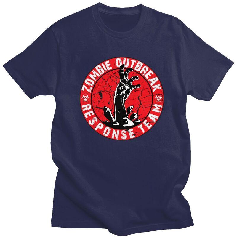Custom Fashion Zombie Outbreak Response Team T Shirts Men Tshirts Streetwear Tee Tops Oversized Tshirts Merch