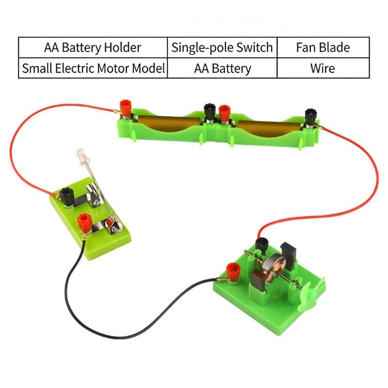 Metal and Plastic D C Motor for School Physics Laboratory Easy Assembly Design for Electromagnetism Teaching Activity