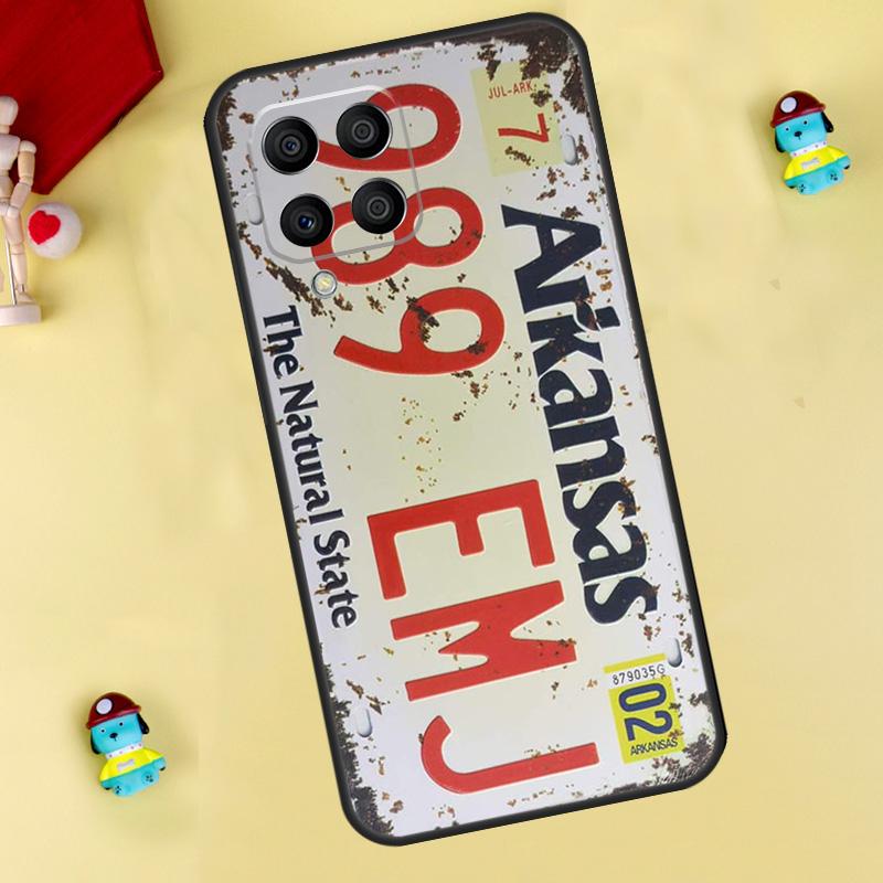 Retro Vintage License Case For Samsung Galaxy M55 M14 M34 M54 M32 M52 M15 M11 M12 M13 M06 M16 M36 M56 M31 M53 M35