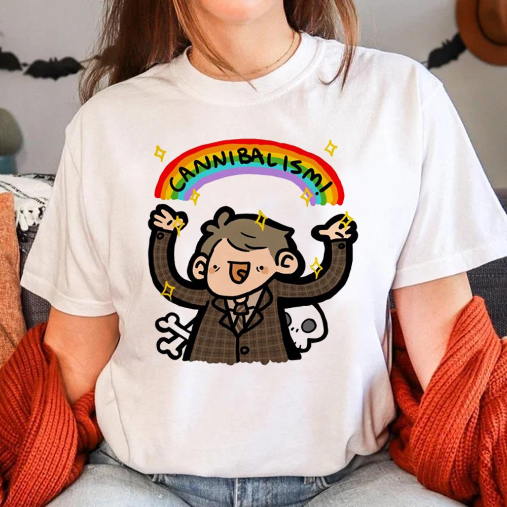 Hannibal tshirt women summer Y2K comic t-shirts girl funny clothes