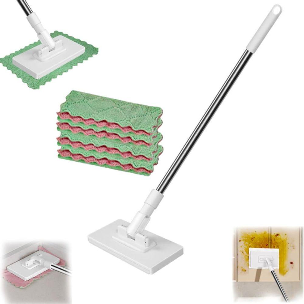 with 3 Reusable Cloths Hands-free Mop 360° Rotating Head No-wash Mops New Lazy Mop Household