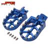 CNC Aluminum Non-Slip Foot Pegs with Spikes for PW50/80 TW200 Off-Road Motorcycles