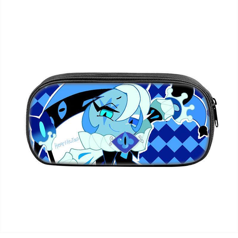 Shadow Milk Cookie Pen Case For Students Nylon Storage Organizer With Durable Material