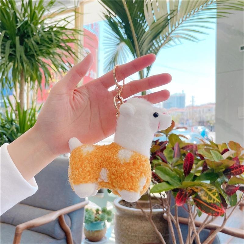 Soft Plush Animal Horse Keychain Cartoon Keyring Cute Toy Pendant for Boys Girls