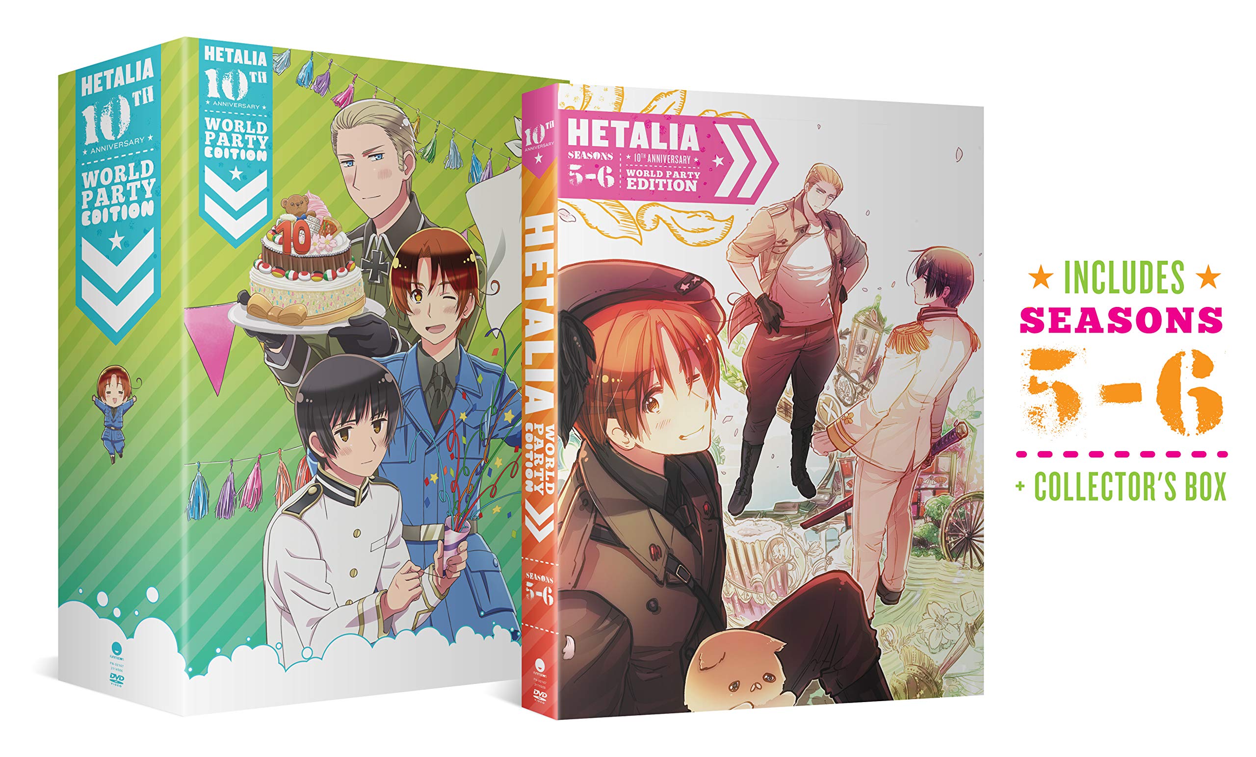 

Hetalia 10Th Anniversary World Party Collection Seasons Five And Six - 2 [DVD]