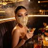 Glitrende Balltilbehør Skinnende Strass Ansiktsmaske, Glitter Krystall Maskerade Bling Halv Metall Maske Deksel for Kvinner Halloween Kostyme