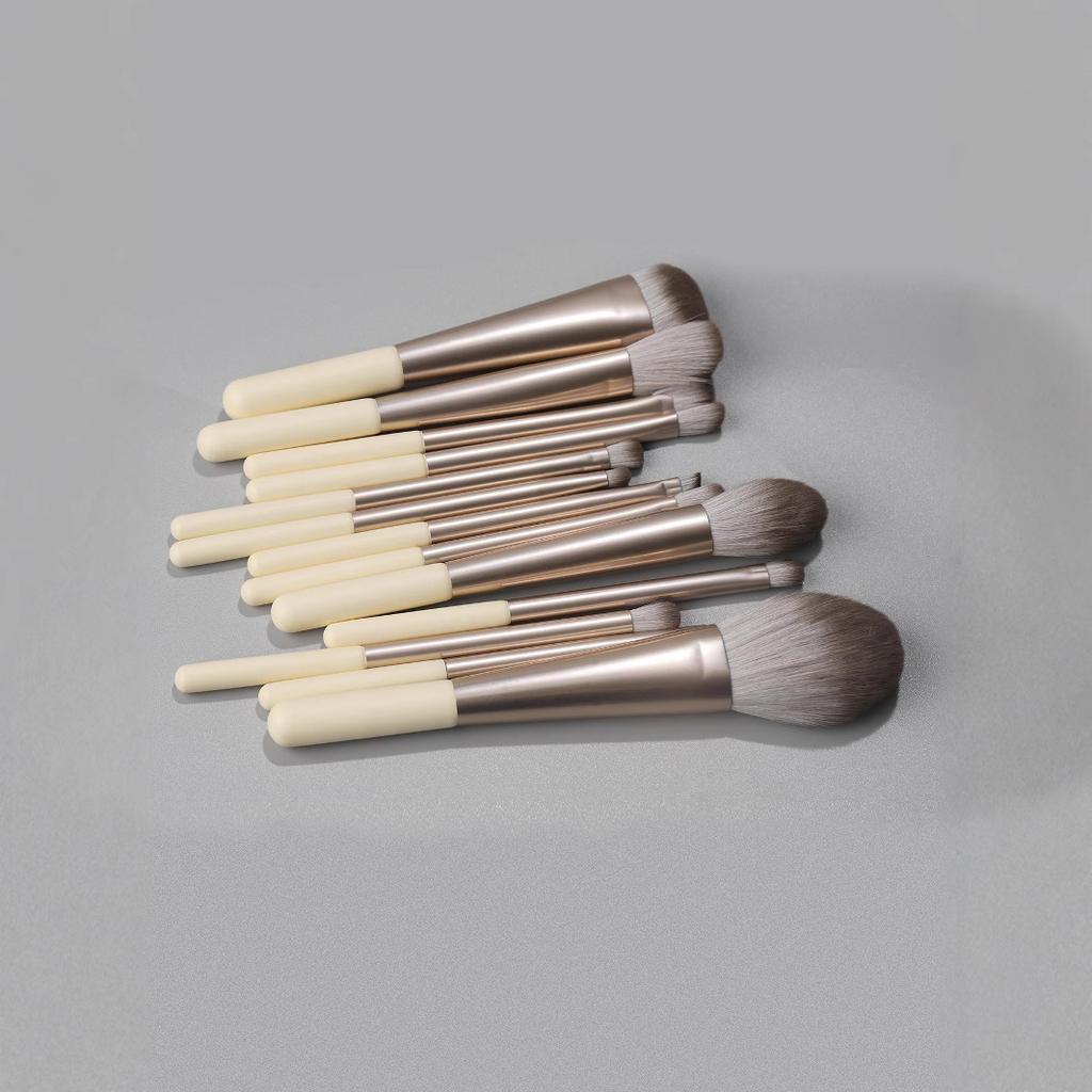 13 Sunlight Series Makeup Brush Set, Soft Concealer Brush, Foundation Brush, Eyeshadow Brush, Loose Powder Brush