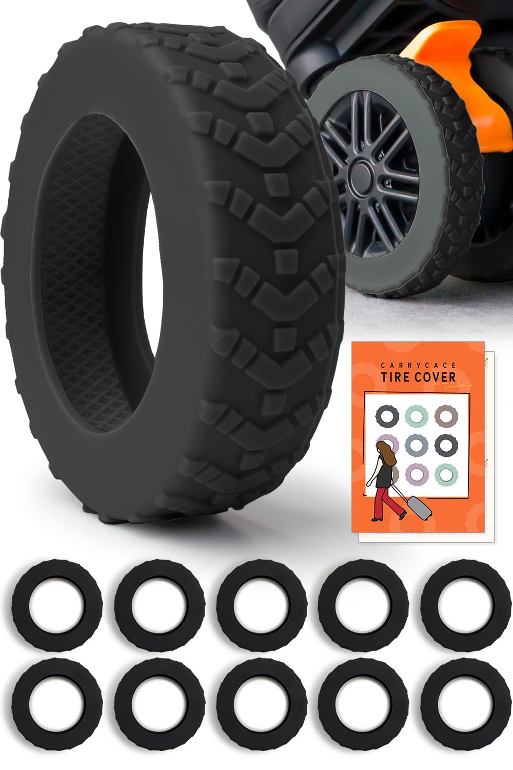 

Recommended by Travel Suitcase Wheel Wheel and Tire Covers for of Increased Added Original Matte Coperta Wheel Covers Medium Tire Widths of чёрный