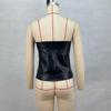Piba Yi European & American INS Style Women's Summer Off-Shoulder Short PU Leather Sexy Top