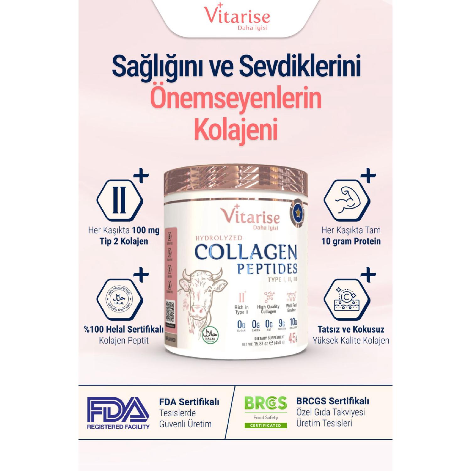 

Easy To Drink Unpleasant And Odorless Hydrolyized Collagen (type 1-2-3) Dust Food Supplement