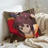 Cushion Cover  Linen  SkinFriendly Soft Decorative Case For Sofa Home Decor Hot Anime KKonoSuba MMegumin Pillow cover