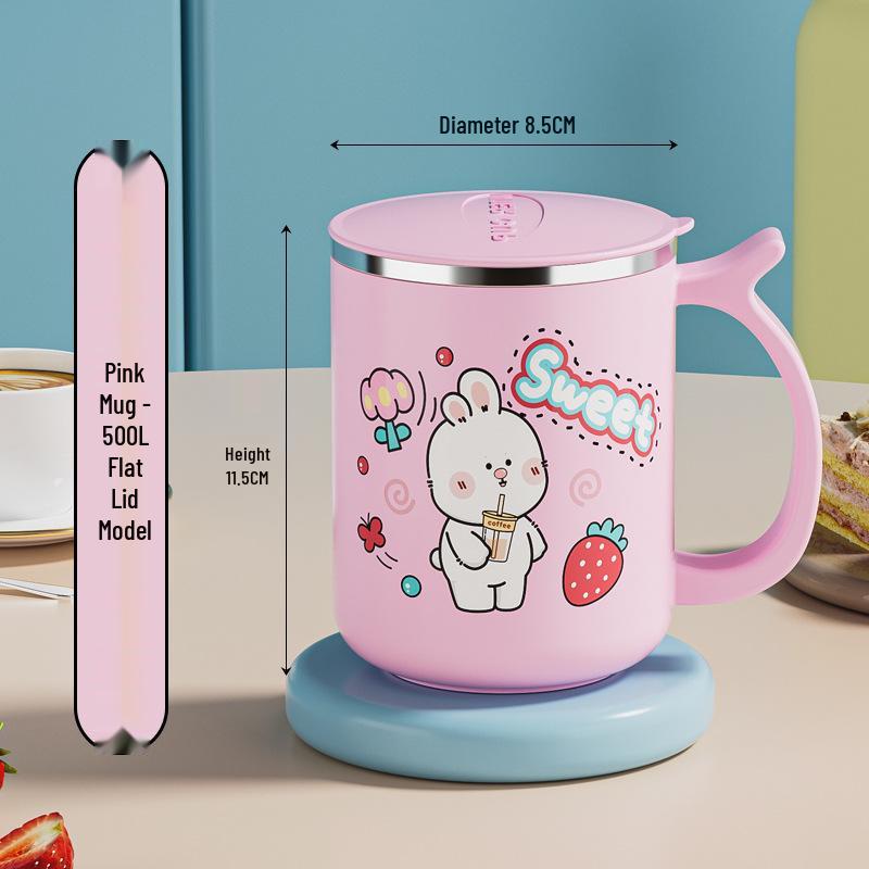 Beerus Gang Insulated Mug with Lid - Leak-proof, Dustproof, Double-layer Water Cup for Kids & Office.