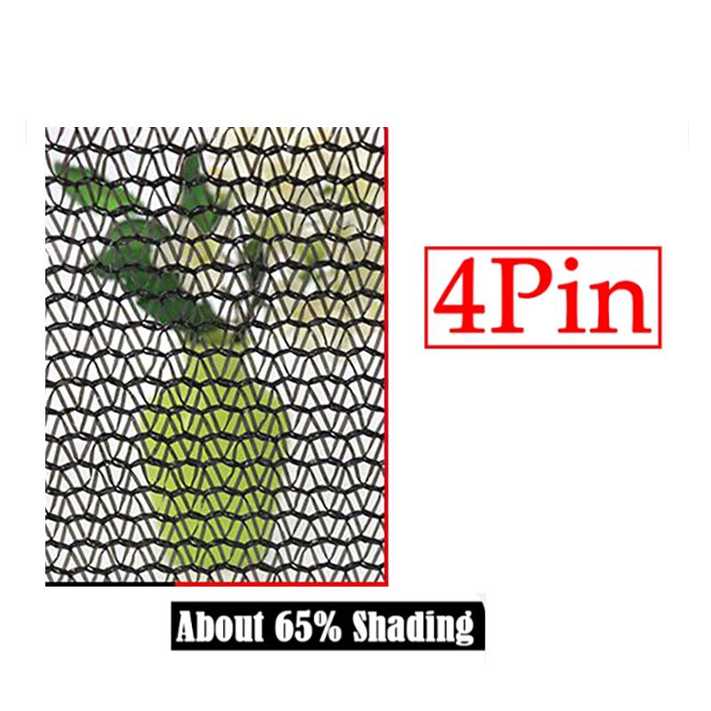 

3/6/12Pin Black Sunshade Net Anti-UV Garden Plants Sun Shelter Agriculture Greenhouse Shading Cover Outdoor Awning 2x3m