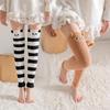 Thick Coral Fleece Knee-High Socks - Warm, No-Pill, Embroidered Cartoon Floor Socks