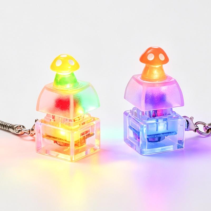 Cute Cartoon Animal Light Up Keychain Press Activated Led Adorable Design Ideal For Backpack Decor Kids Party Gifts
