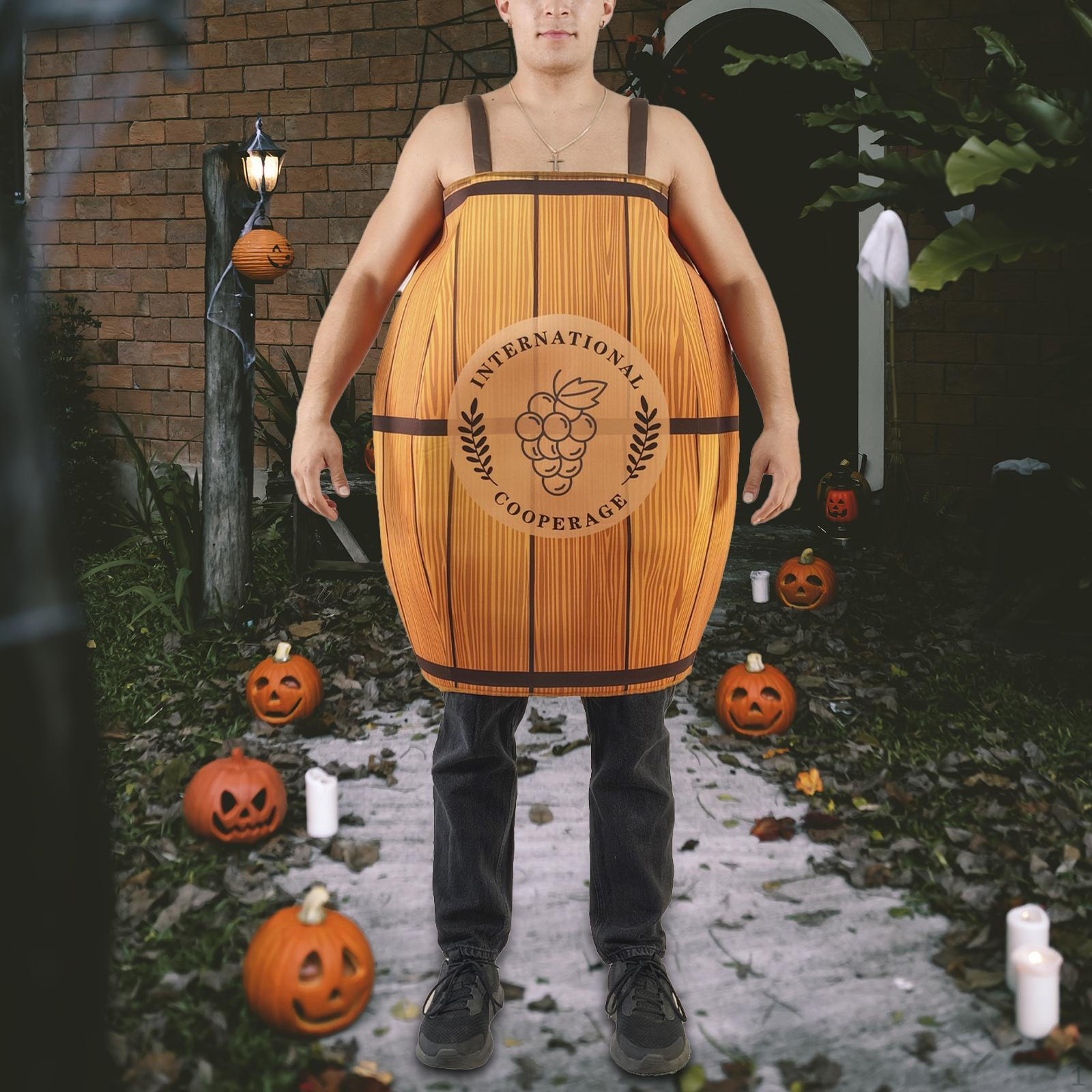 

Halloween Barrel Costume Unique Cosplay Apparel for Role Playing Party