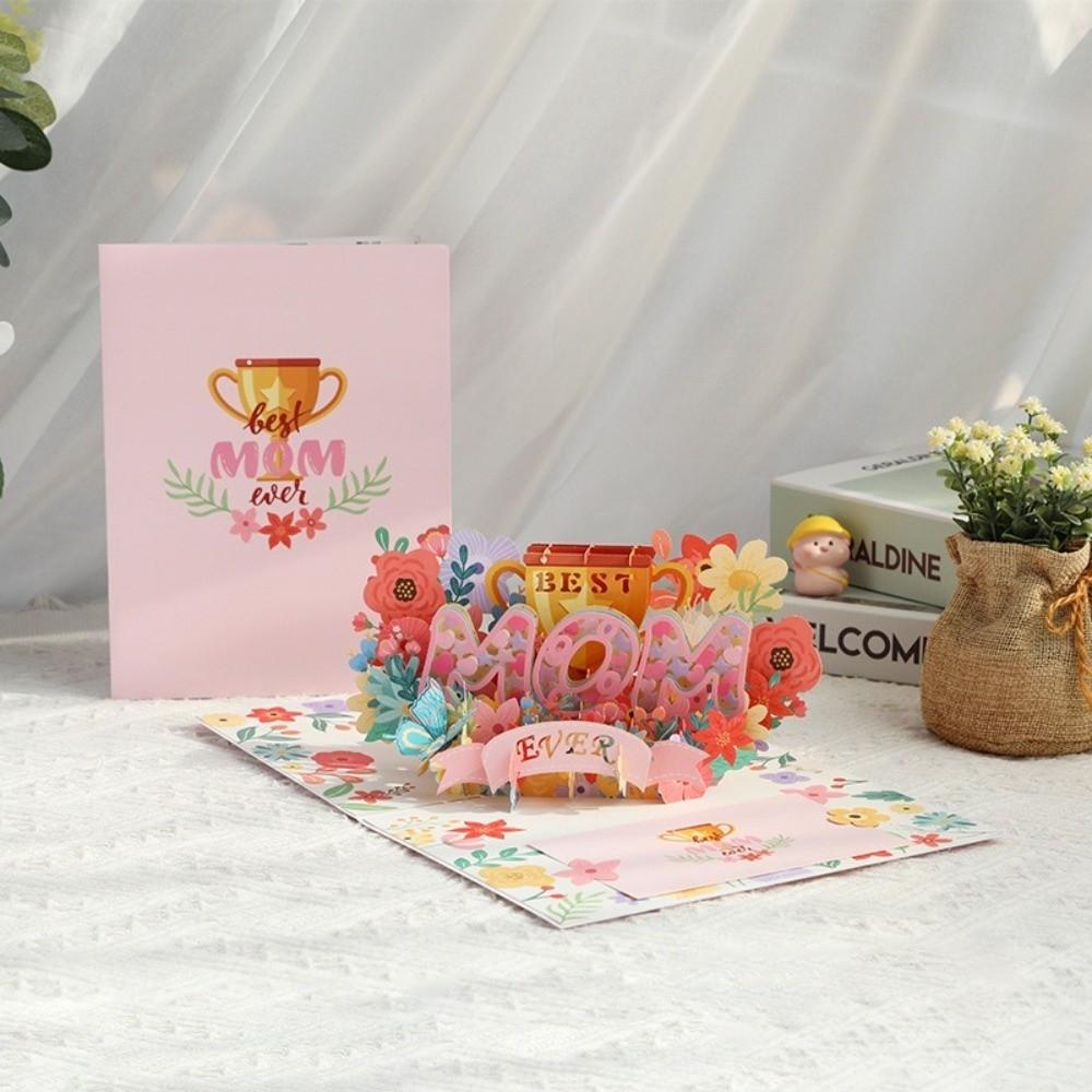 3D Greeting Cards Pop Up Handmade Card Artistic Thank You Card  Mother's Day