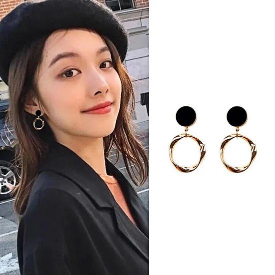 1 Pair Women Earrings Flower Faux Pearls Jewelry Vintage Bow-knot Stud Earrings Jewelry Gifts