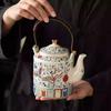 Chinese Retro Ceramic Teapot, Household Tea Infuser with Strainer, Restaurant Tea Kettle, China-Chic Style Ceramics Tea Set