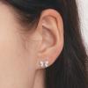 [Worn by Han Seung-yeon] Merry Ribbon Cubic Earring