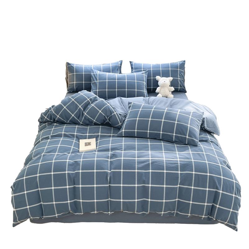 MUJI A-Class 100% Cotton 4-Piece Bedding Set 1.5m/1.8m Flat Sheet (Duvet 200x230cm)