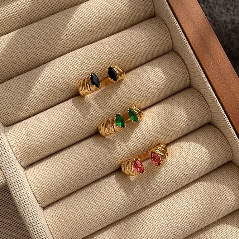 Unique Stylish And Colorful Gemstone Ring For Women With Adjustable Size Comfort For
