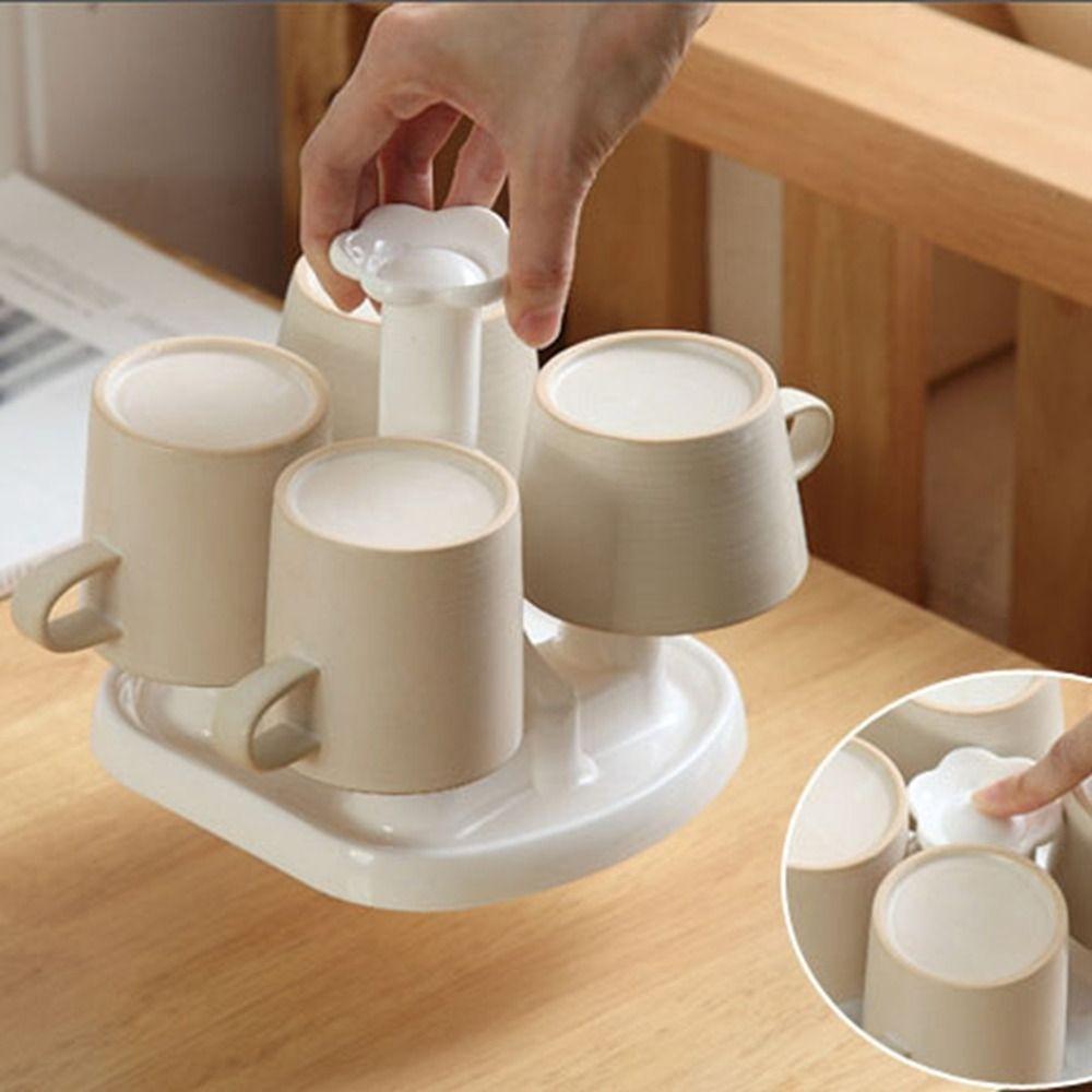 Detachable Drain Cup Holder Plastic Water Cup Holder Durable Kitchen Storage Rack  Desktop