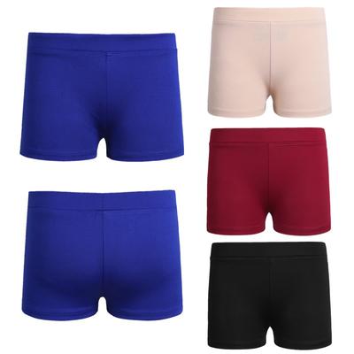 Mädchen-Tanz-Sport-Yoga-Shorts aus Baumwolle, Boy-Cut-Low-Rise-Ballett-Gymnastik-Shorts, Workout-Boyshorts, Activewear