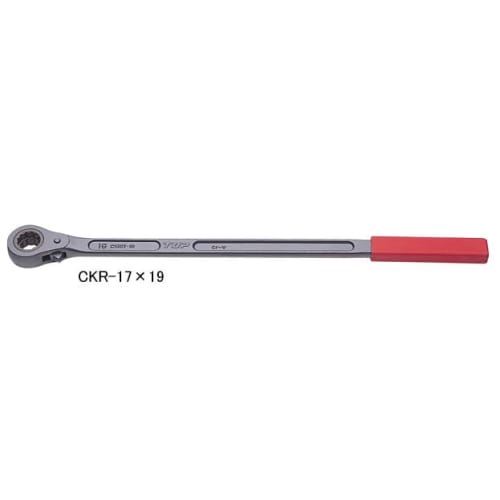 TOP Industrial (TOP) Claw Replacement Wrench, Agricultural Ratchet, 17x19mm, 4-minute Drive, 15 Feed, 452mm Overall Length, Attaches and Removes Claw