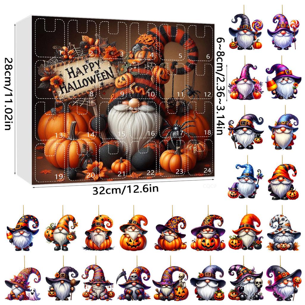 

Halloween Dwarf Acrylic Hanging Decor Set With 24 Pieces For Party Celebration And Festive Atmosphere Style H