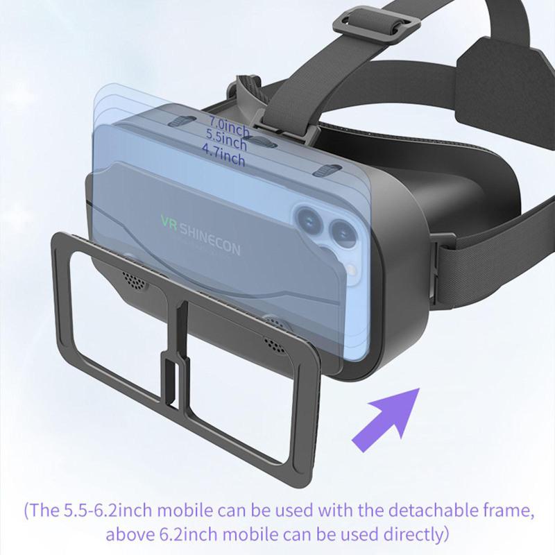 3d Virtual Reality Gaming Glasses Headset Dual Adjustable Focal Lengths Vr Glasses For 4.5-7.0 Inch