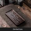 Tea Art Tools Sandalwood Pot Bearing Japanese Black Whole Wood Solid Wood Dry Brewing Table Small Tea Table/pot Holder/pad/plate