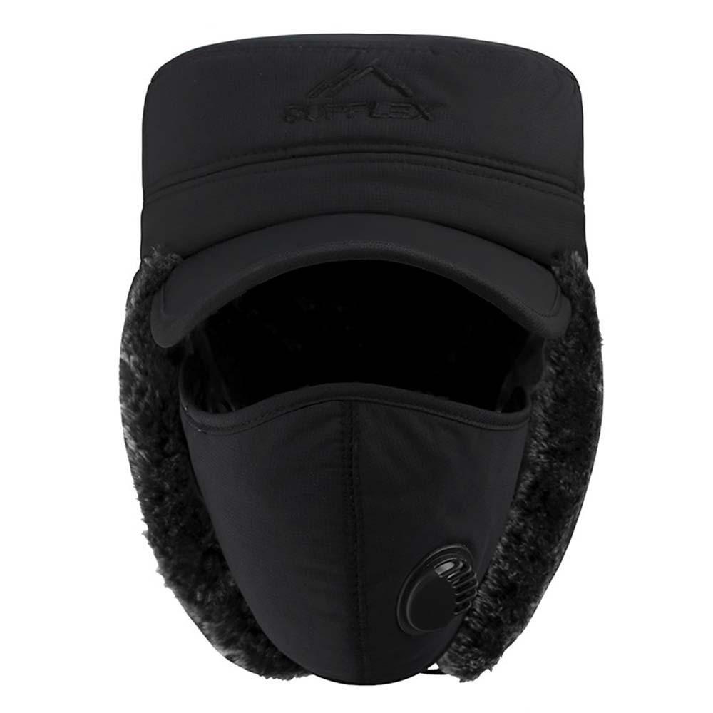 Detachable Windproof Thermal Cap Thickened Fleece Earflaps Hat Winter Trapper Hat Freezing Days