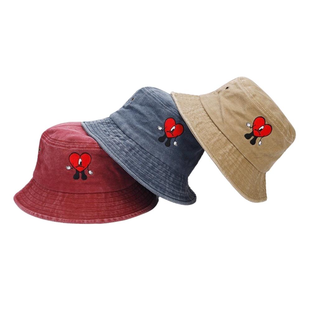 

Bad Bunny Fisherman s Hat Foldable Bucket hat Trendy Men Sun Hat for Outdoor темно-синього кольору
