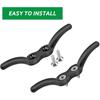 2 Pcs Nylon Boat Cleat – 4 Inch Black Rope Cleat, Heavy Duty Marine Mooring Cleat With Mounting Screws For Boats, Kayaks, DIY Projects