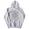 Herren Übergroßes Kapuzenpullover-Set Mit Spinnennetz-Grafikdruck Winterlich Warm Fleecegefüttert Streetwear