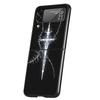 Cyber Sigil Kreuzlinie Harte PC Handyhülle Für Samsung Galaxy Z Flip 7 6 5 4 Schwarze Hülle Für Galaxy Z Flip 3 Faltbare Capas Taschen