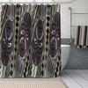 African Ethnic Flower Pattern Shower Curtains Geometry Bathroom Curtain Fabric Waterproof Polyester For Bathtub Decor With Hooks