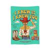 I Knew It I Knew You Country Knitted Blankets TS5 Plush Throw Blanket Summer Air Conditioning Portable Soft Warm Bedspreads,