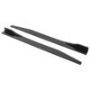 2pcs Car Side Skirt Splitter Lip Winglet Diffuser Universal for Sedan and Hatchback 120cm 47.2in Glossy Black