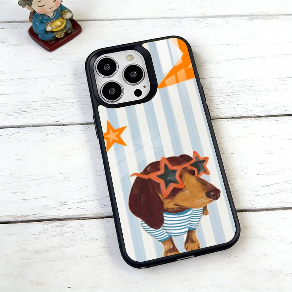 Cute Dachshunds Phone Case For iPhone17,16,15,14,13,12,11 Plus,Pro Magnetic For Magsafe Wireless Charging