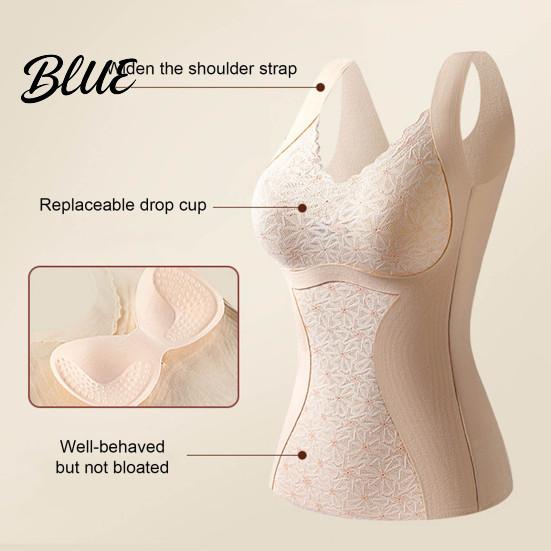 V-neck Padded Vest German Velvet Pads Seamless with Chest Women Bottoming Sleeveless Thick Thermal Base
