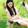 HJS001 Outdoor Portable High-Back Folding Moon Chair