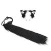Handmade Plush Simulation Cat Ear Hair Accessories Cute Kitten Headdress Cat Tail Cosplay Comics Beast Ear Beast Tail