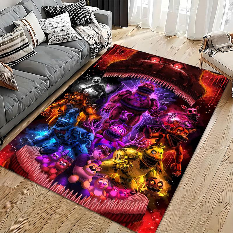 "Colorful Scary Animatronic Art" suitable as a non-slip mat for the living room or bedroom sofa