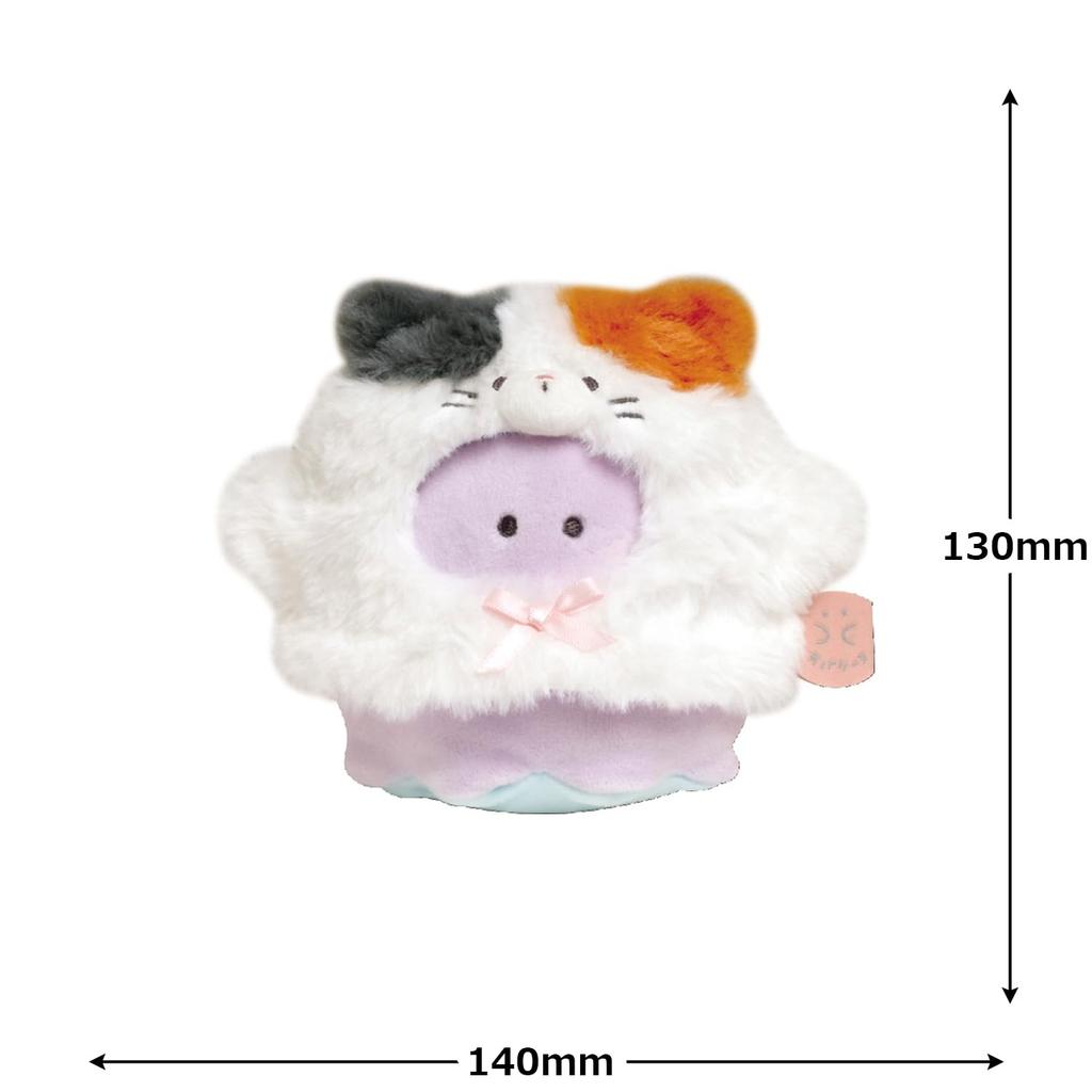 Obakenu Plush Toy S Calico Cat