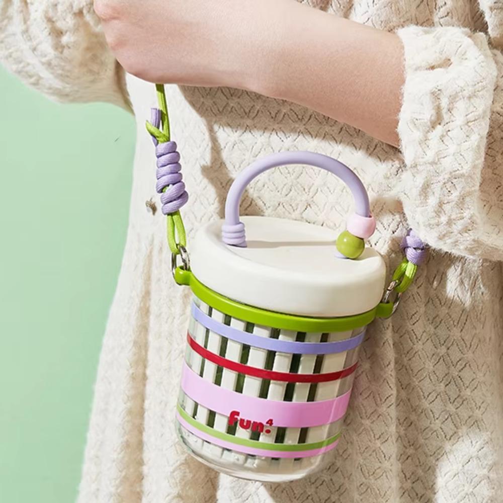 Leakproof Fruit Drain Cup Dopamine Food Container Portable Salad Cup  School